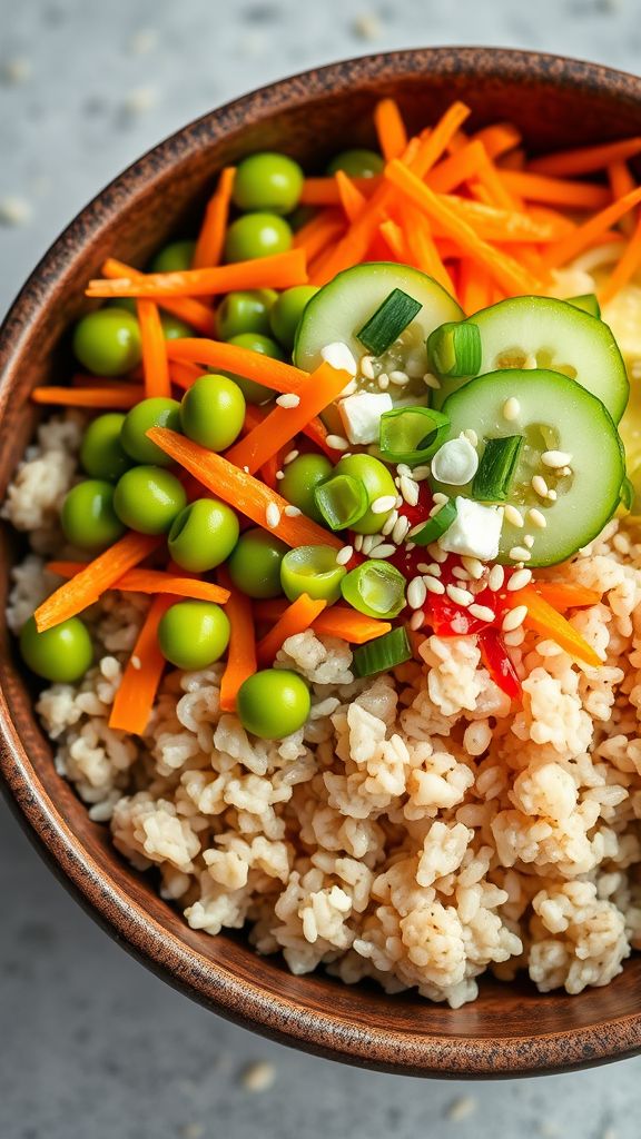 Edamame and Brown Rice Bowl  