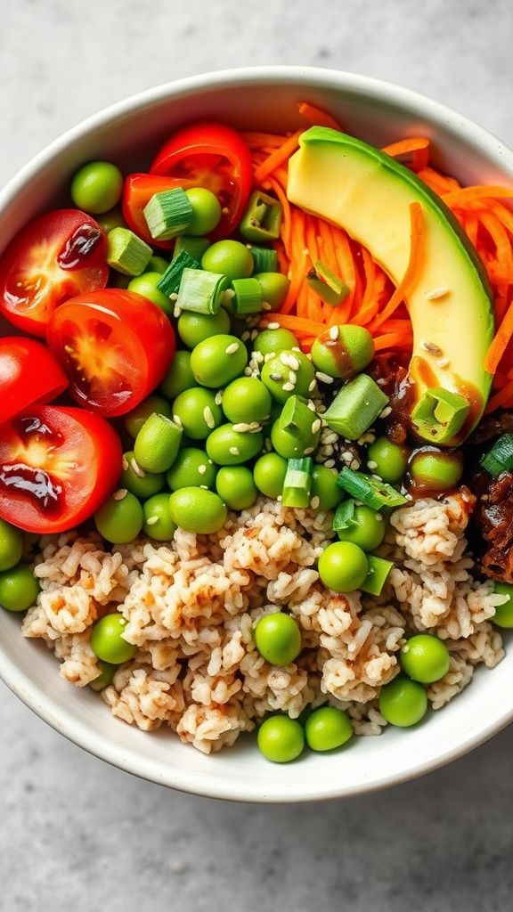 Edamame and Brown Rice Buddha Bowl