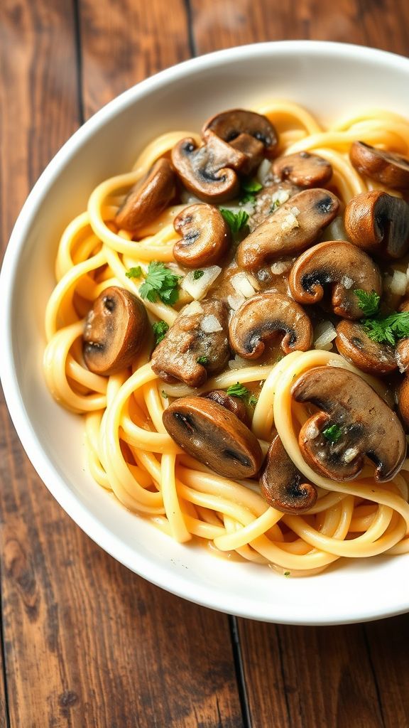 Effortless Mushroom Stroganoff  