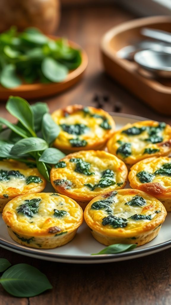 Egg and Spinach Mini Frittatas