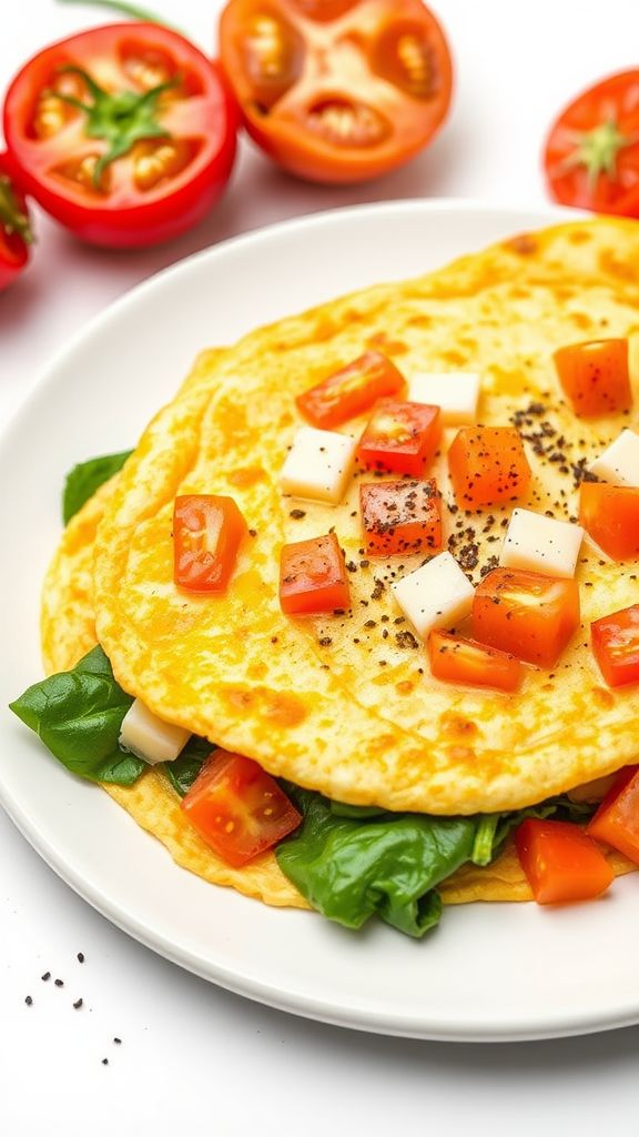 Egg White Vegetable Omelette  