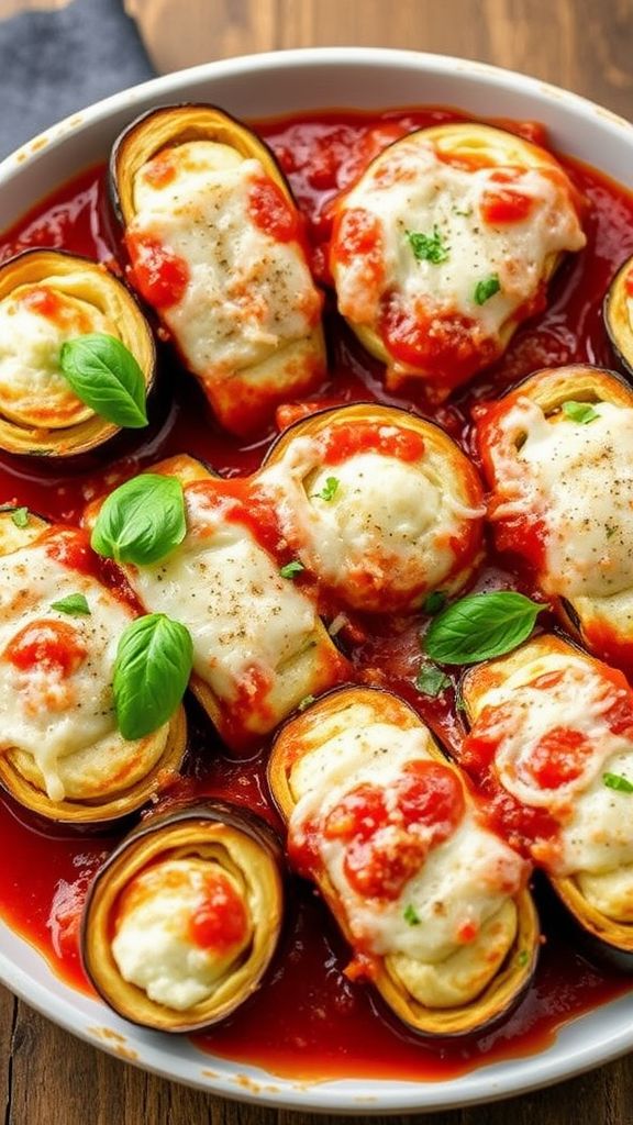 Eggplant Lasagna Roll-Ups