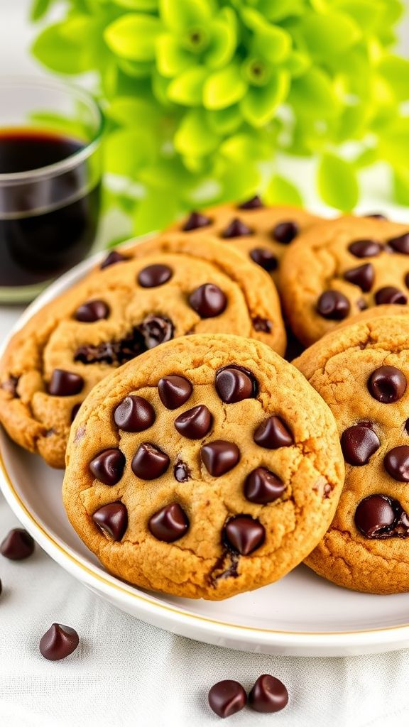 Espresso-Infused Vegan Chocolate Chip Cookies  