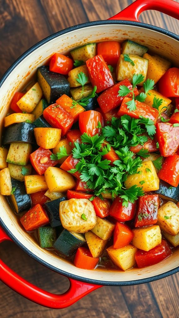 Flavorful Dutch Oven Ratatouille  