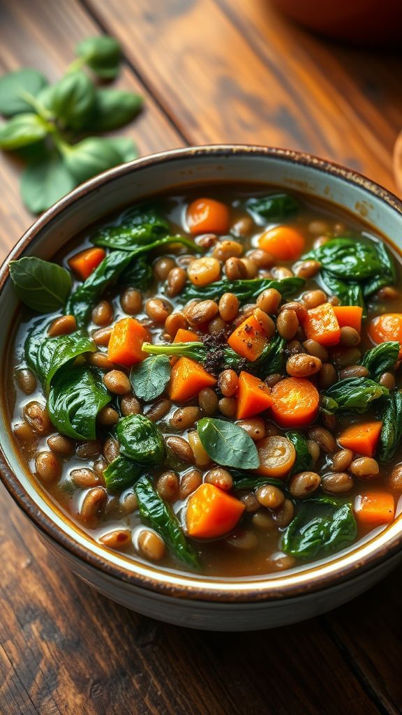 Flavorful Lentil and Spinach Stews