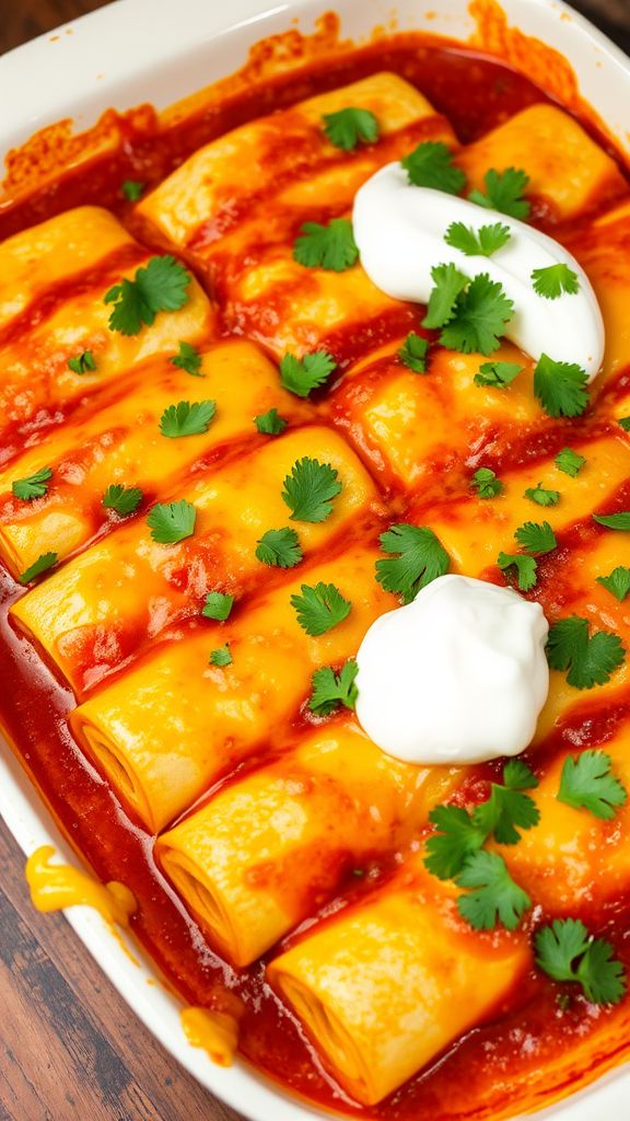 Freezer-Friendly Chicken Enchiladas