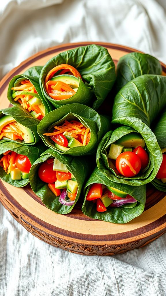 Garden-Fresh Raw Veggie Wraps