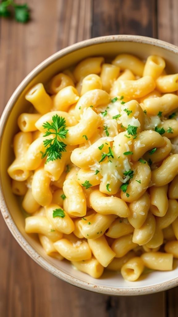 Garlic Herb Coconut Mac and Cheese