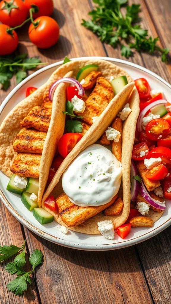 Greek Chicken Pita Packs  