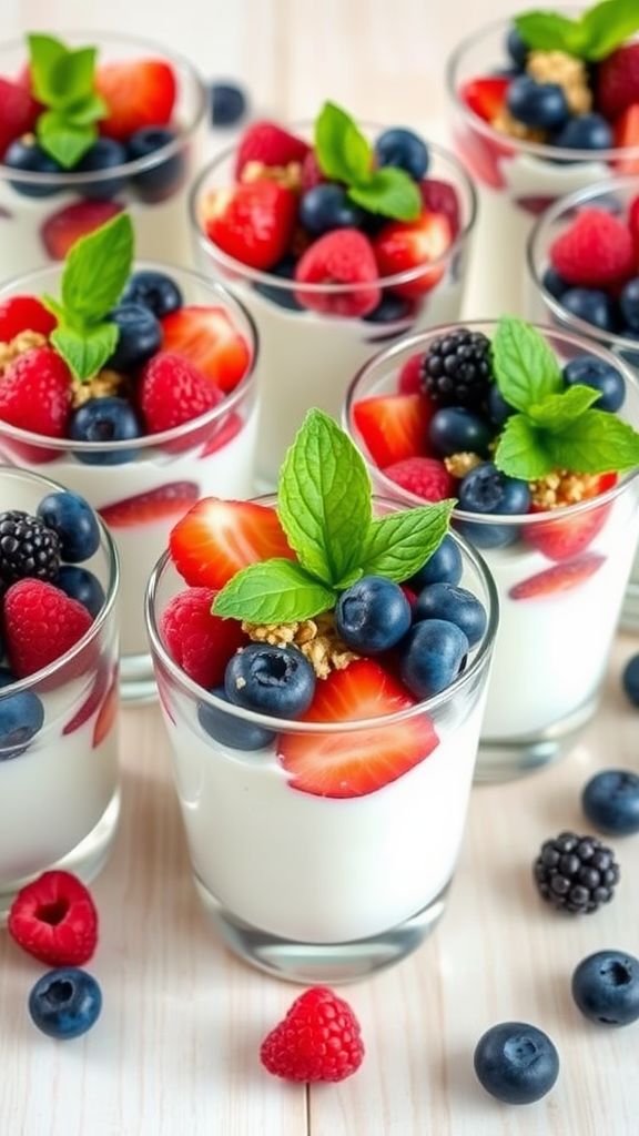 Greek Yogurt and Berry Cups