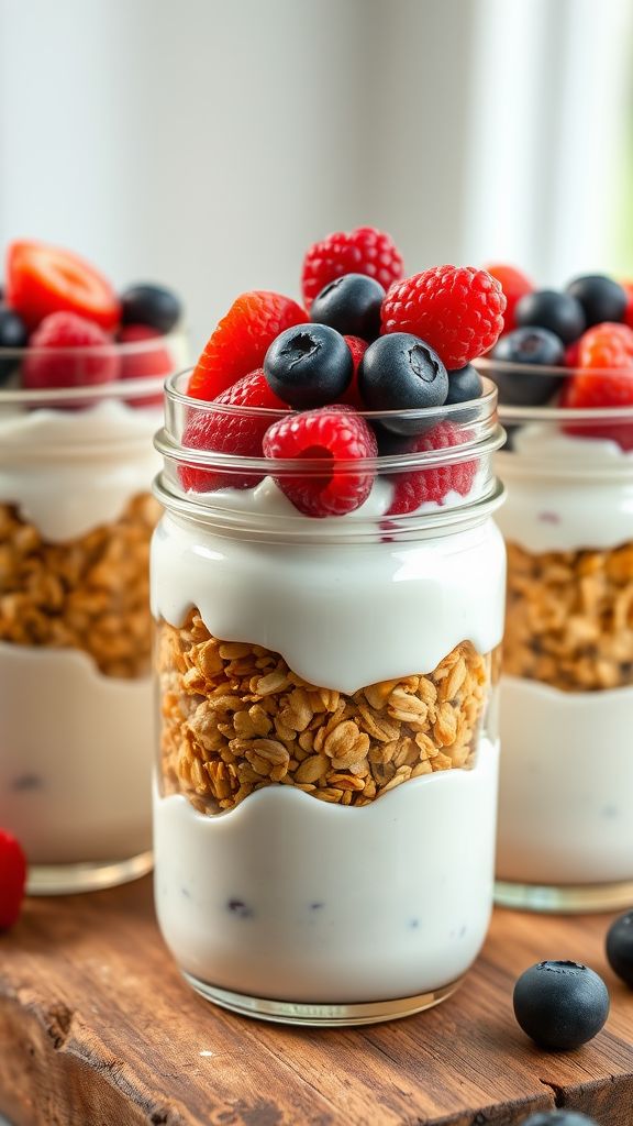 Greek Yogurt Parfait Jars