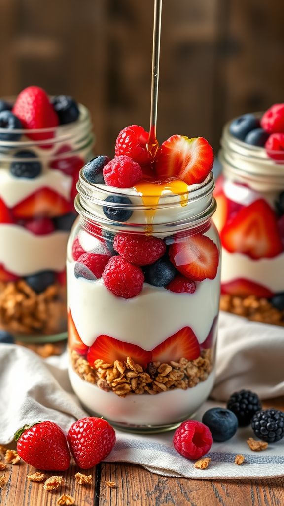 Greek Yogurt Parfait Jars  