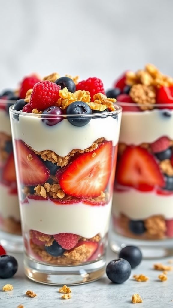 Greek Yogurt Parfaits with Granola