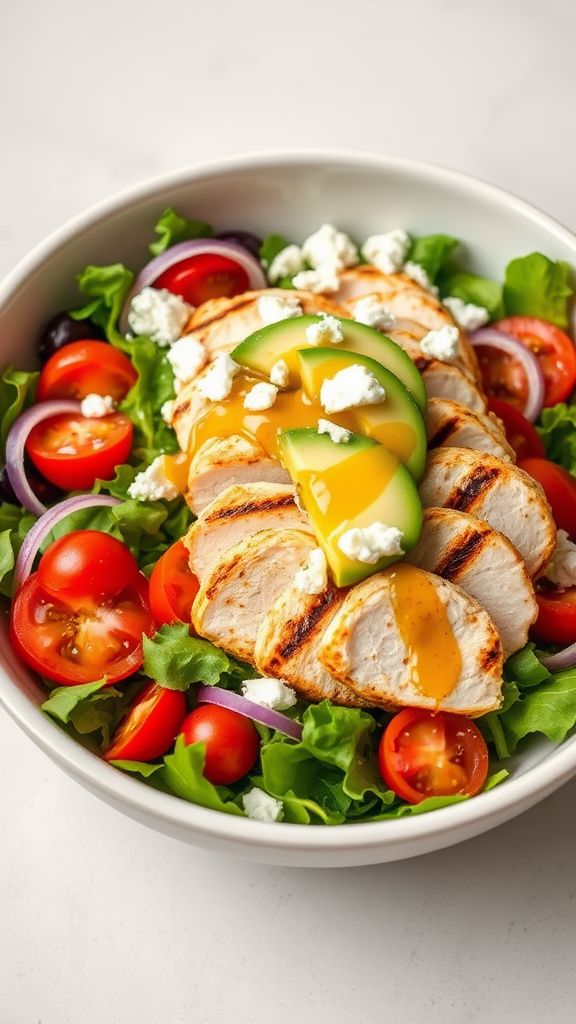 Grilled Chicken and Avocado Salad