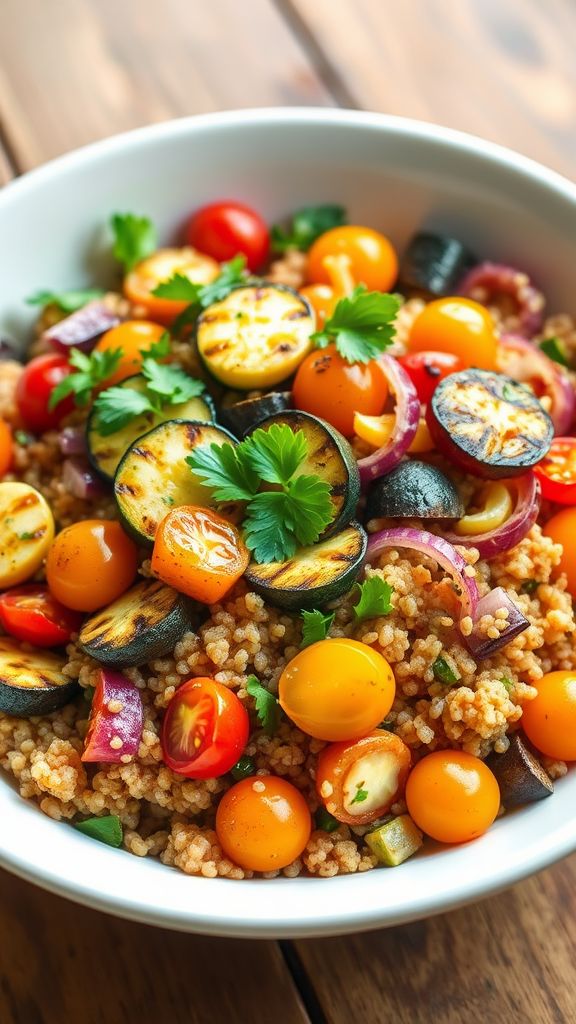 Grilled Vegetable Quinoa Salad  