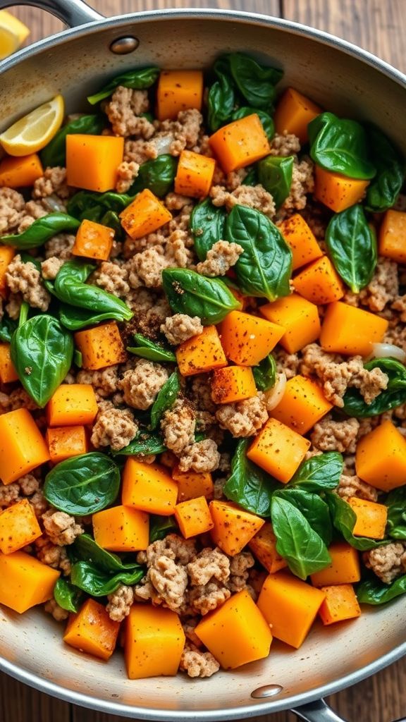 Ground Turkey and Sweet Potato Skillet  