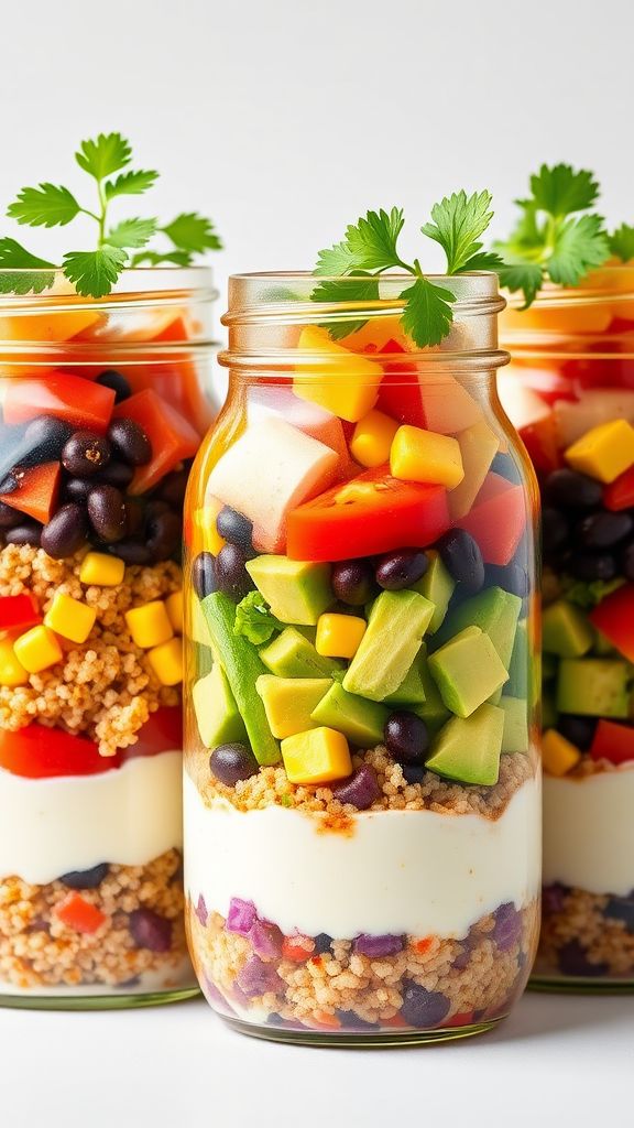 Healthy Taco Salad Jars