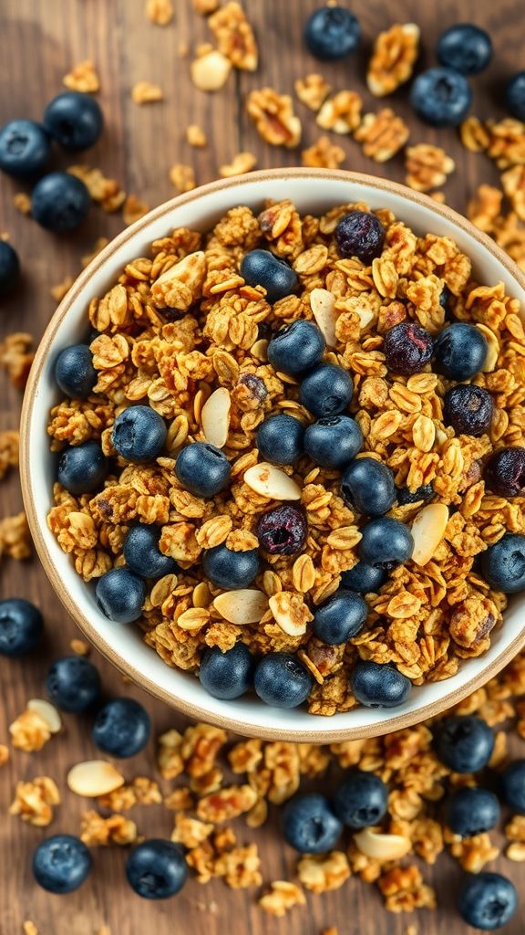 Hemp Seed and Blueberry Granola