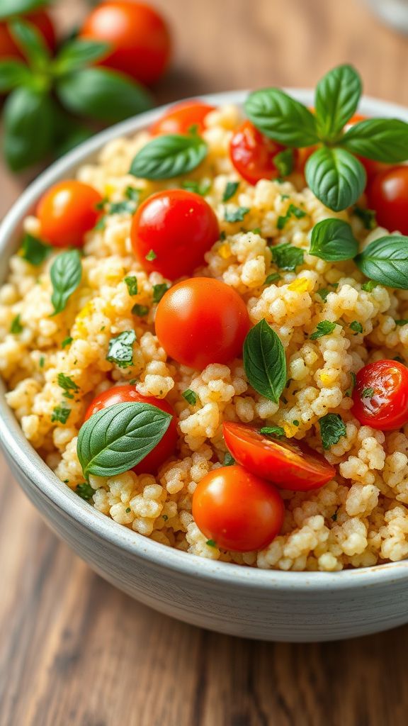 Herbed Couscous with Cherry Tomatoes  