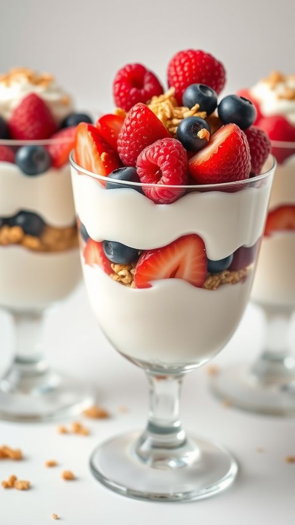 High-Protein Greek Yogurt Parfaits