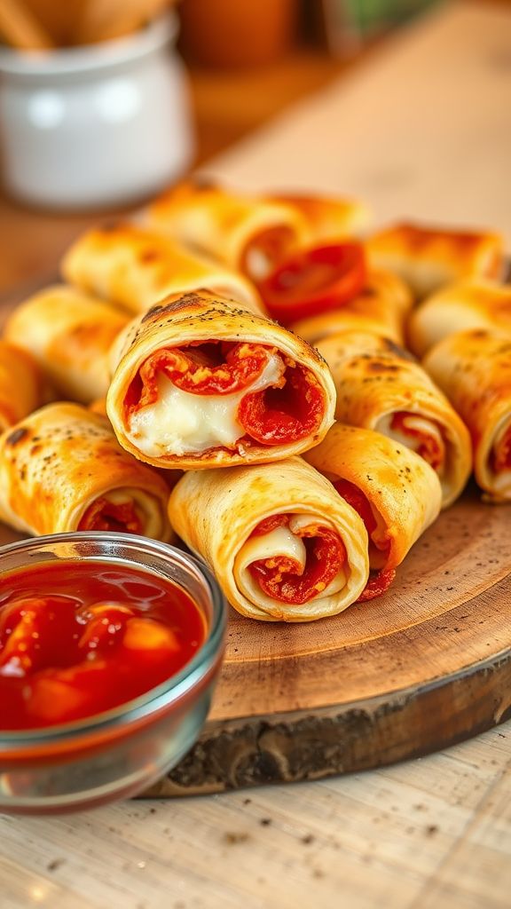 Homemade Pizza Roll-Ups