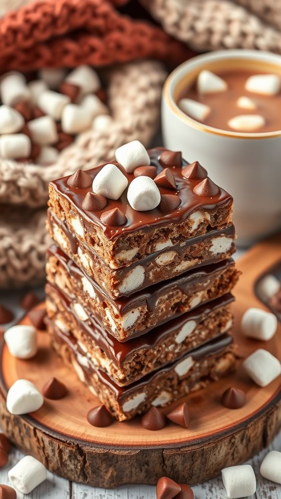 Hot Cocoa Cereal Bars