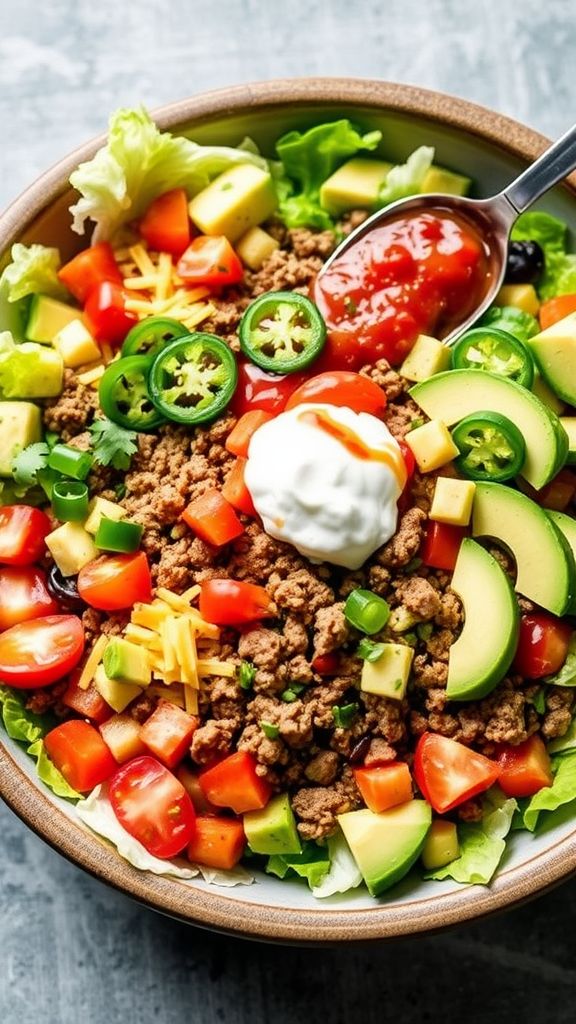 Keto-Friendly Taco Salad