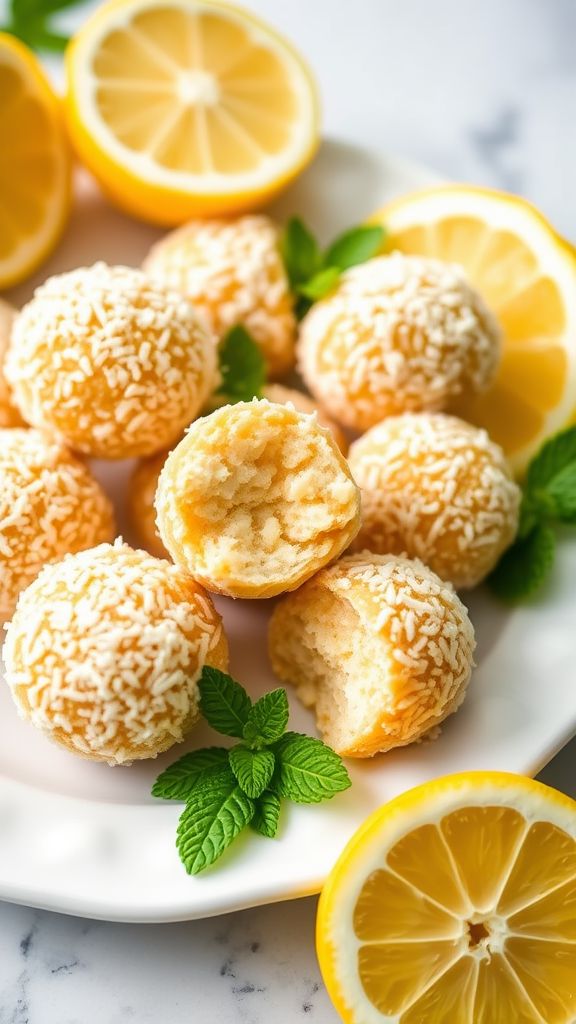 Lemon Coconut Bliss Balls  