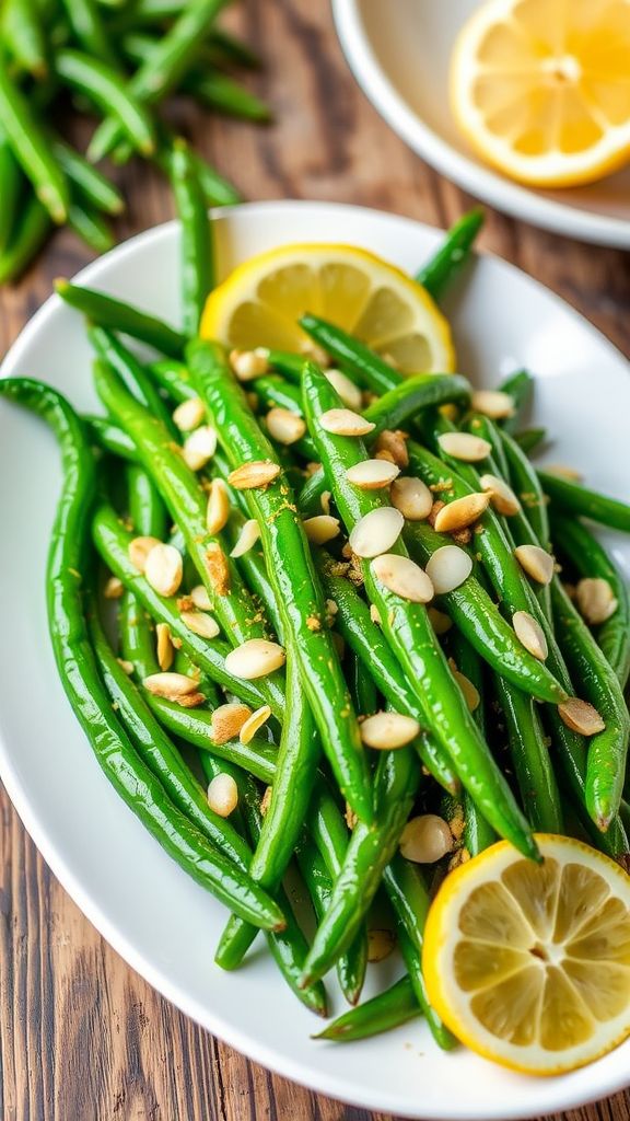 Lemon Garlic Green Beans  