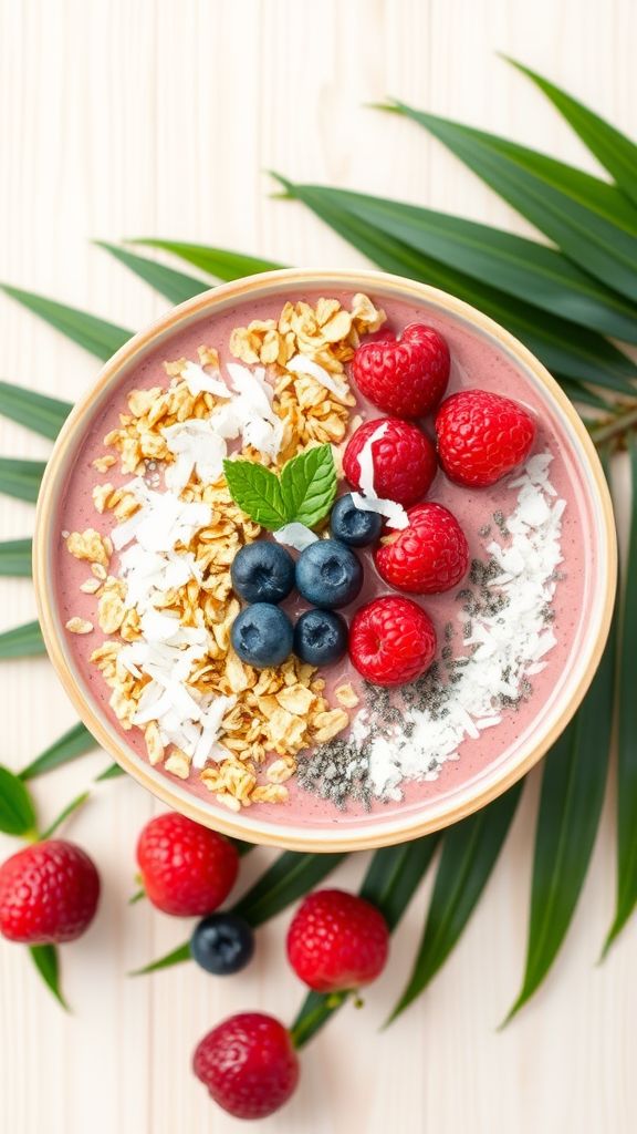 Lychee and Coconut Smoothie Bowl