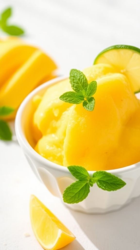 Mango Coconut Sorbet