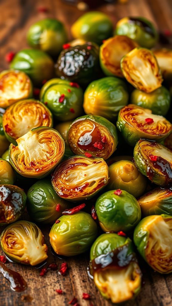 Maple-Balsamic Roasted Brussels Sprouts