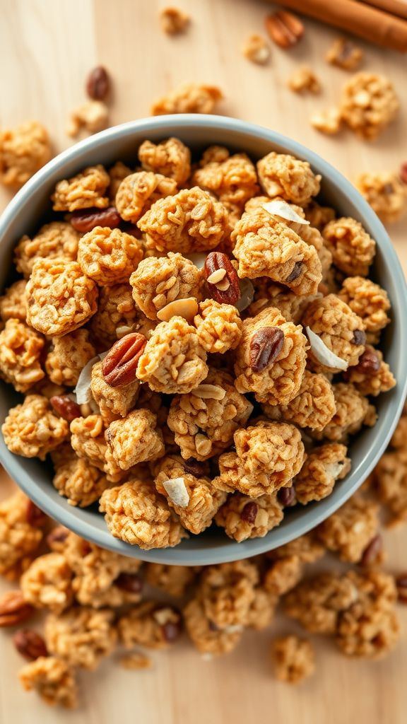 Maple Cinnamon Granola Clusters  