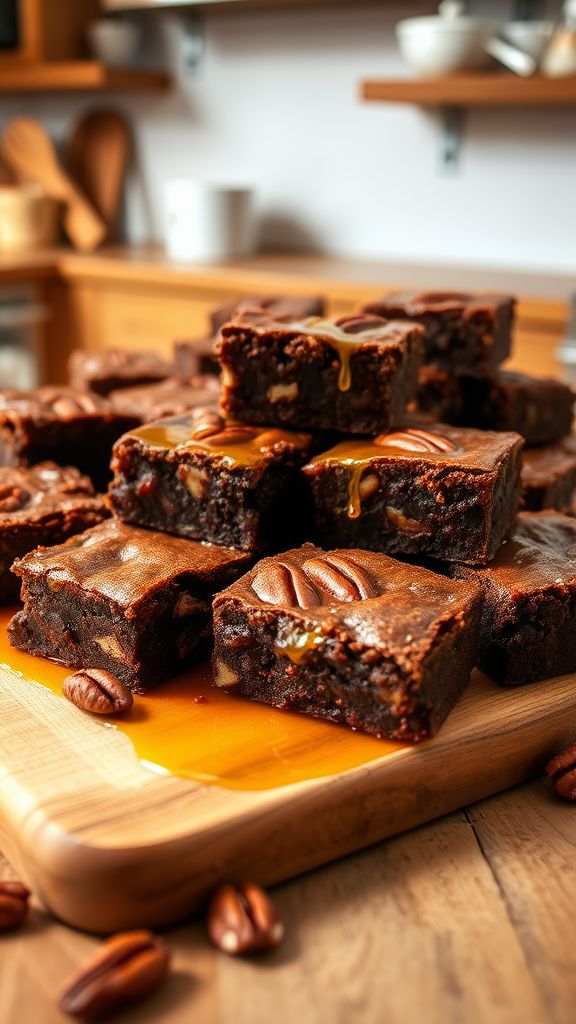 Maple Pecan Vegan Brownies