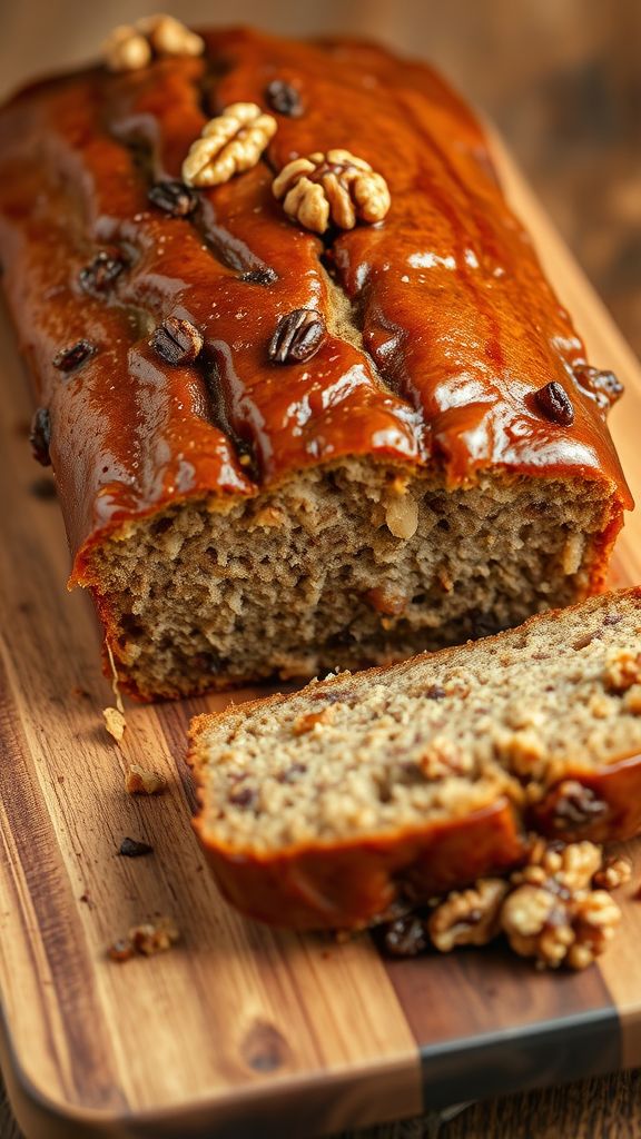 Maple Walnut Banana Bread  