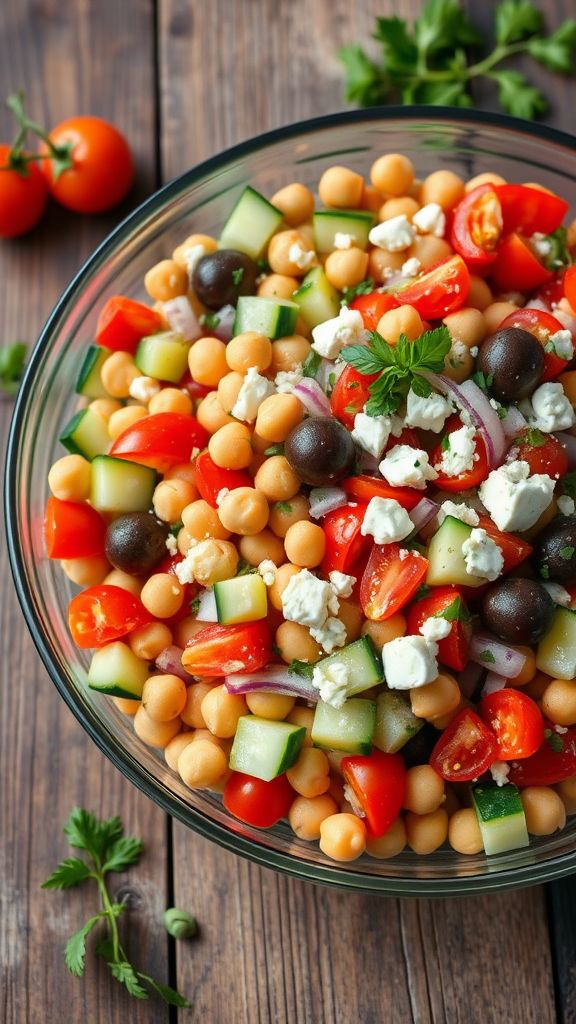 Mediterranean Chickpea Salad  