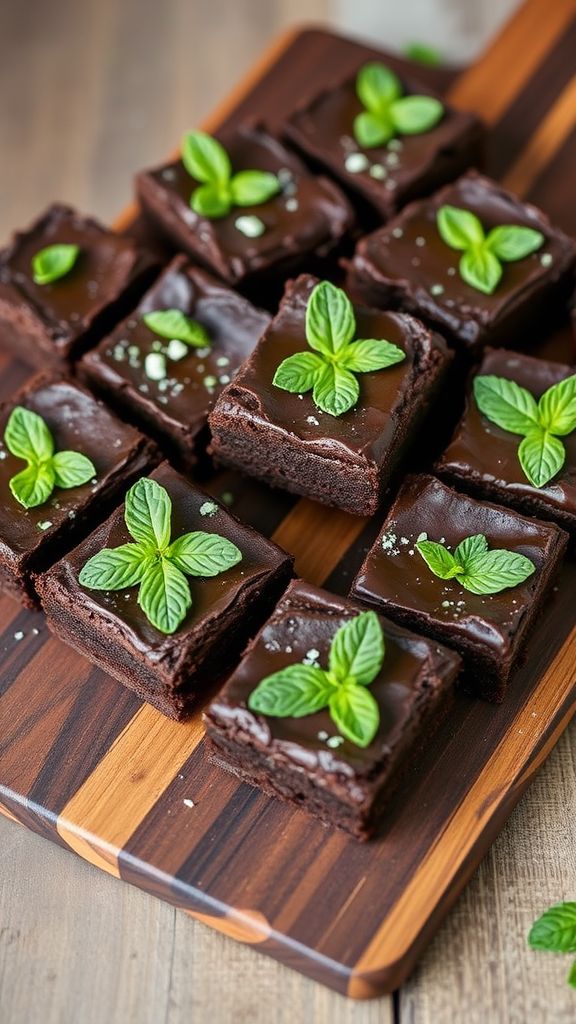 Minty Vegan Chocolate Dream Brownies