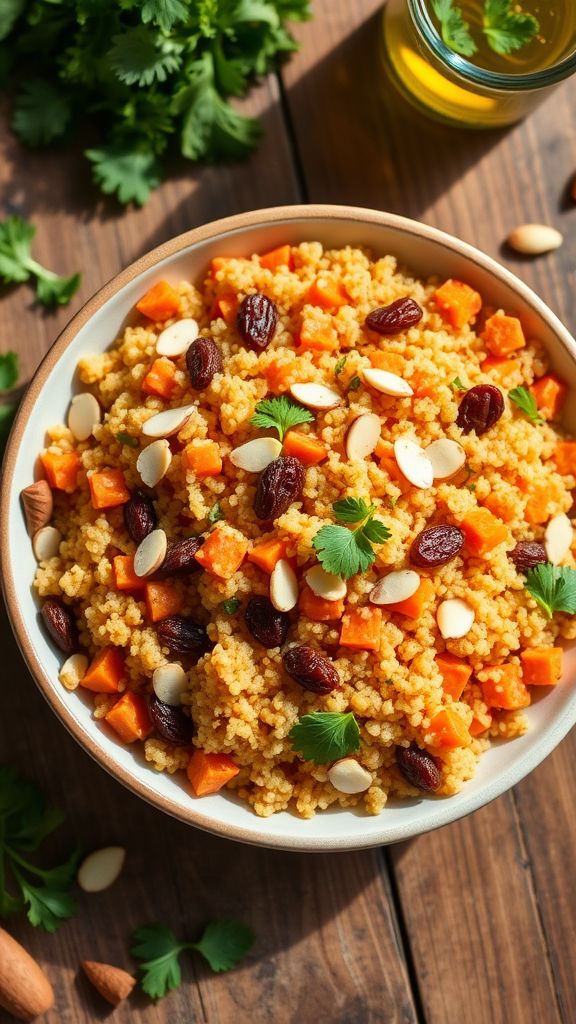 Moroccan Spiced Carrot and Quinoa Salad  