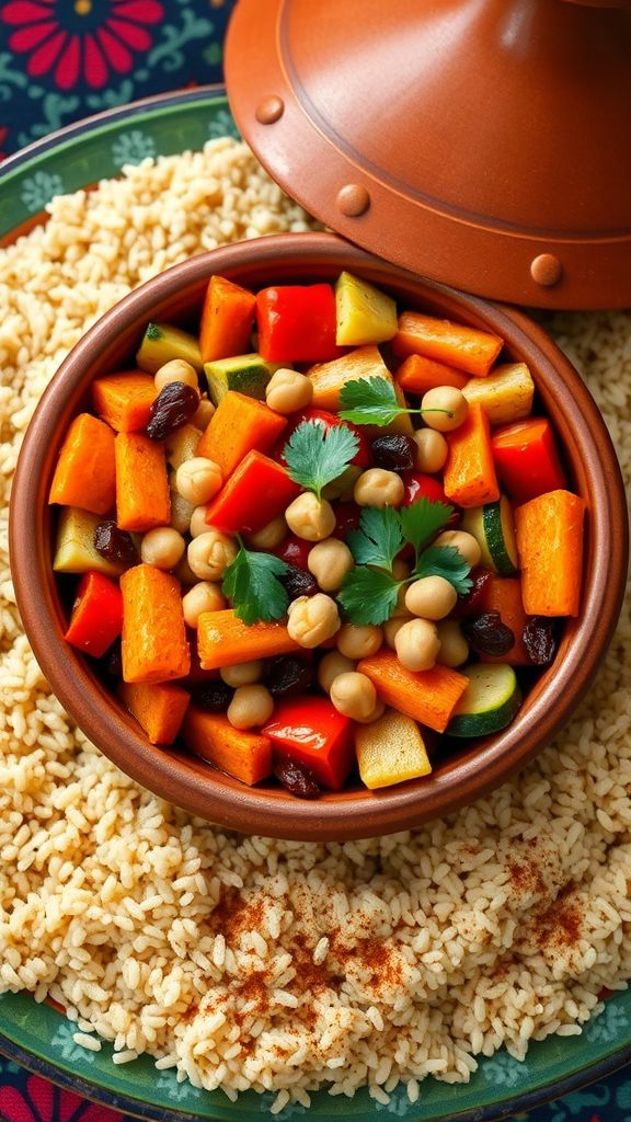 Moroccan Spiced Vegetable Tagine  