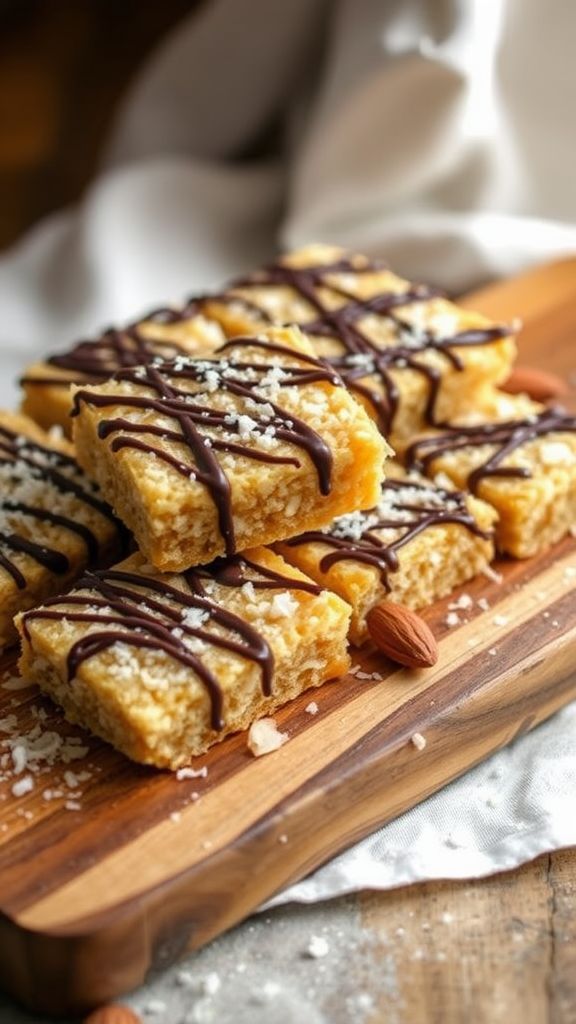 No-Bake Coconut Almond Bars