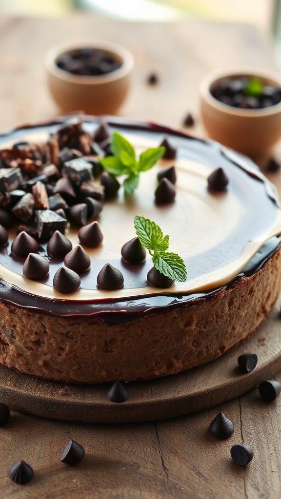 No-Bake Raw Chocolate Cheesecake