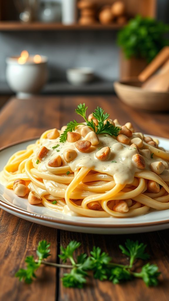 Nutty Macadamia Alfredo Surprise