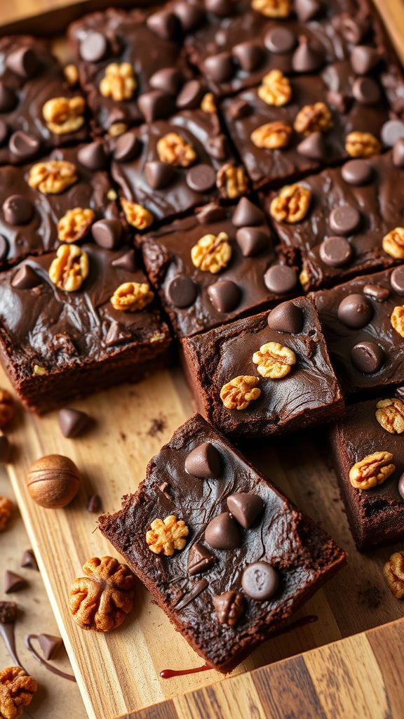 Nutty Walnut Extravaganza Brownies