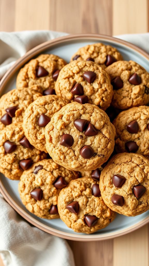 Oatmeal Vegan Chocolate Chip Chewies  