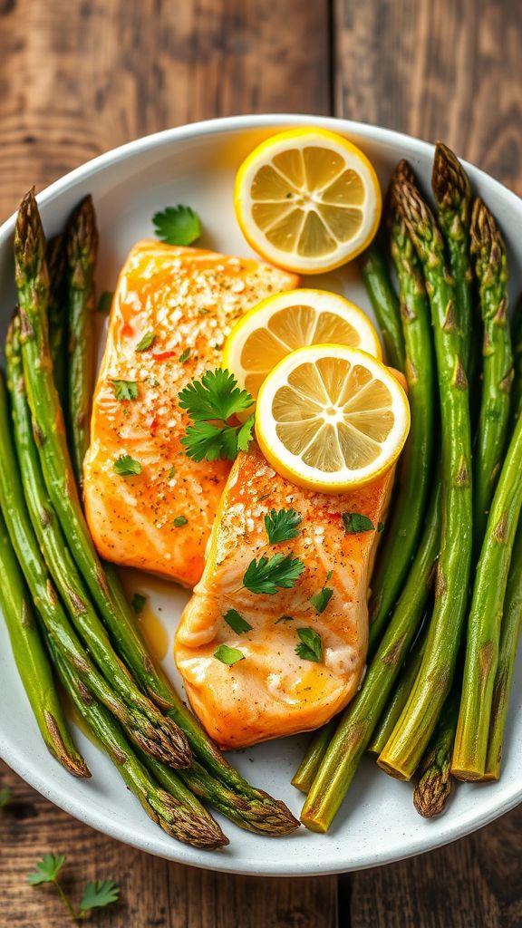 One-Pan Lemon Garlic Salmon  