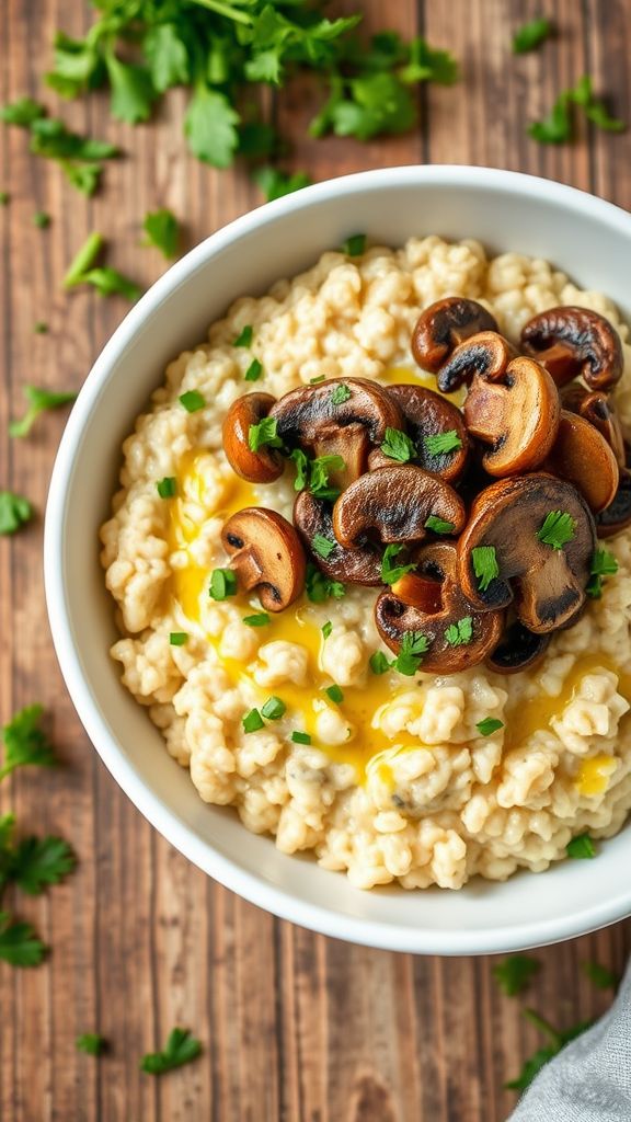 One-Pan Vegan Mushroom Risotto