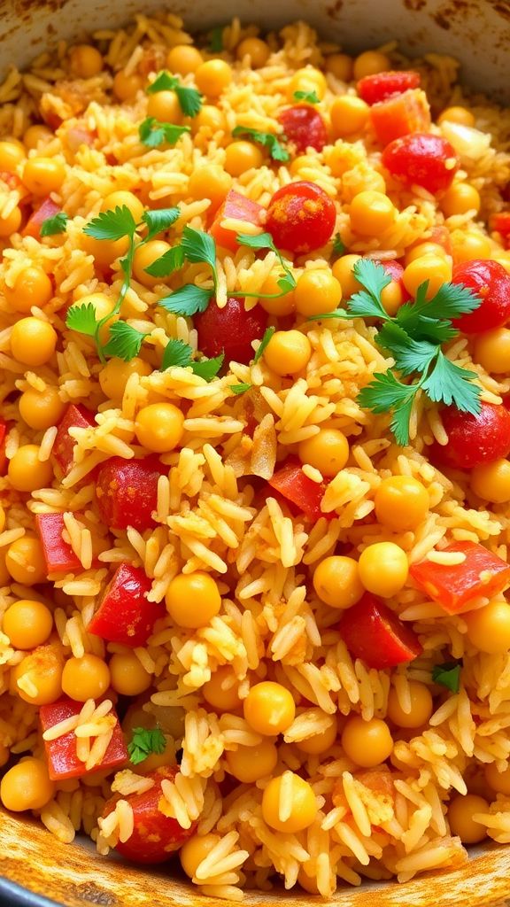 One-Pot Chickpea and Rice Delight