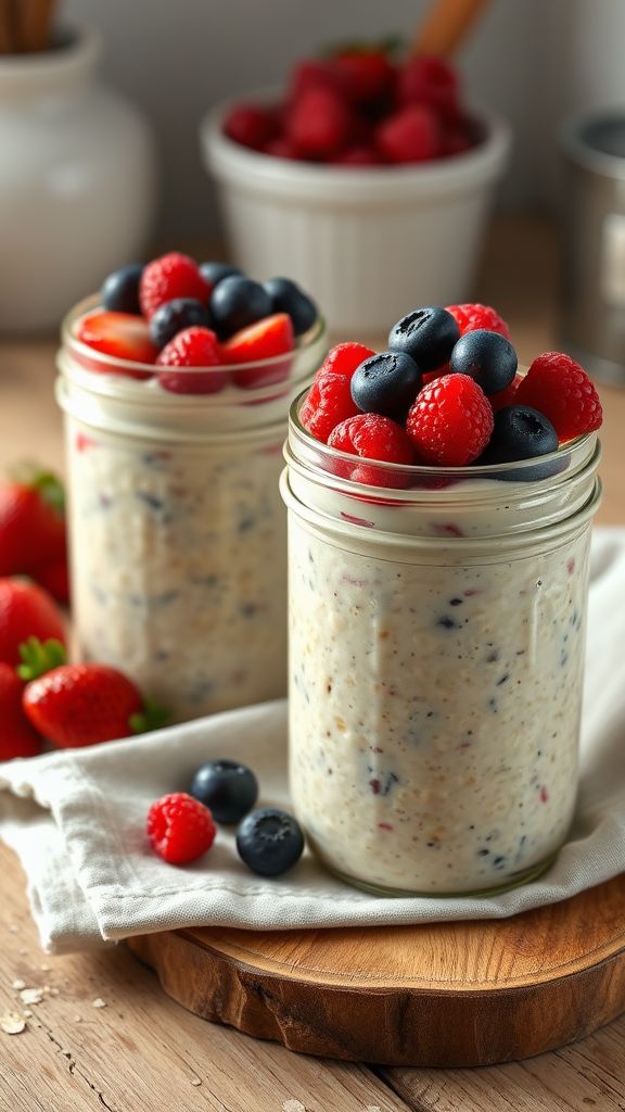 Overnight Oats with Berries