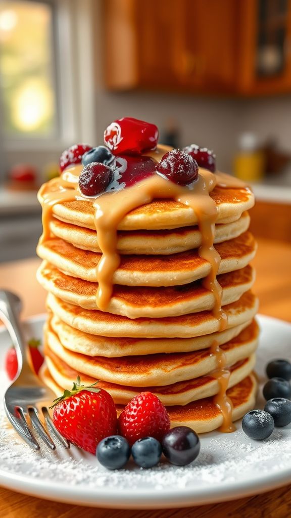 Peanut Butter and Jelly Pancakes