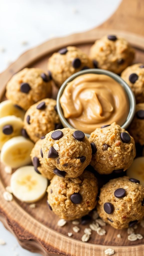 Peanut Butter Banana Protein Energy Bites